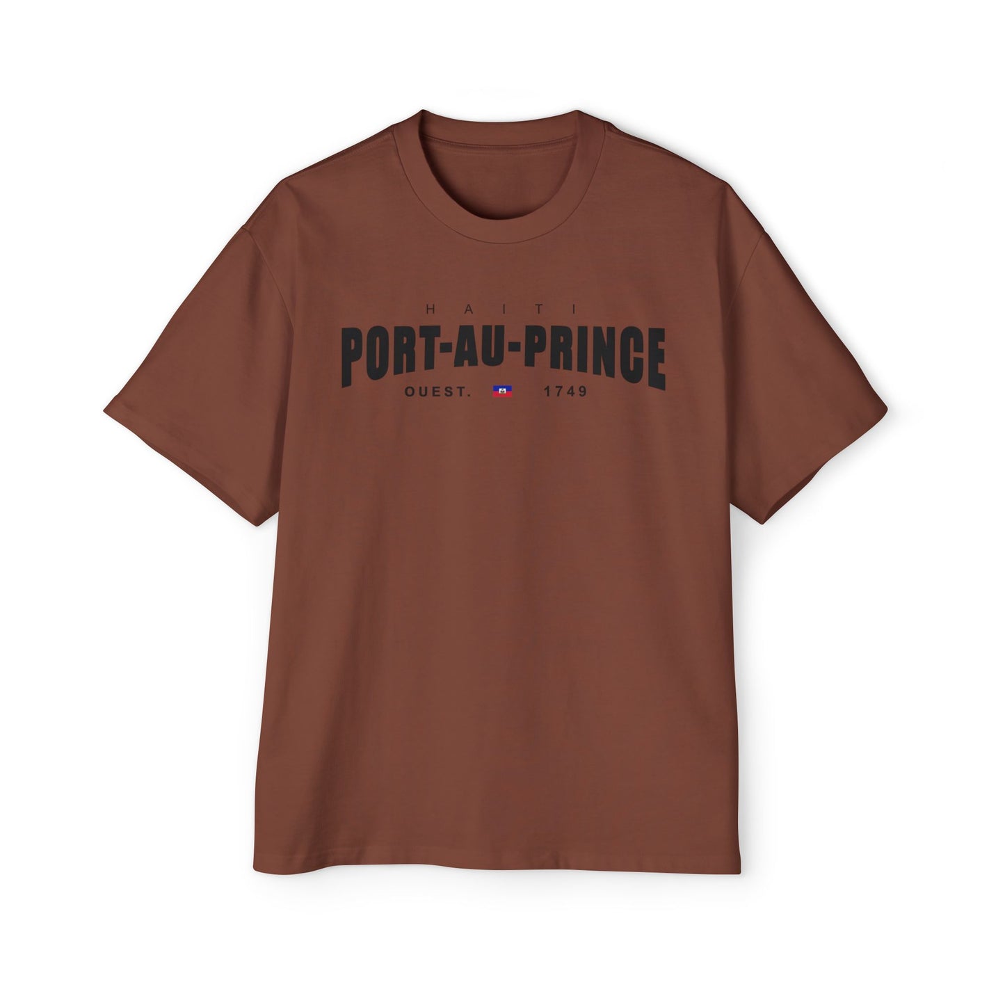 Port-au-Prince Oversized Tee - Jalouzi Neighborhood, Petyonvil Haiti Design