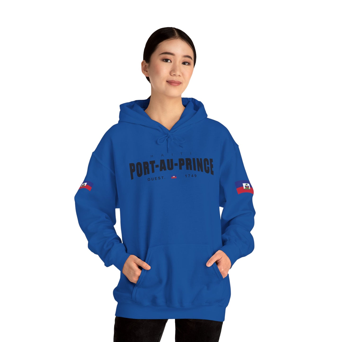 Port-au-Prince Pride Hooded Sweatshirt | Cozy Unisex Hoodie for Home, Travel, Special Occasions, Gifts, Fashion Statement