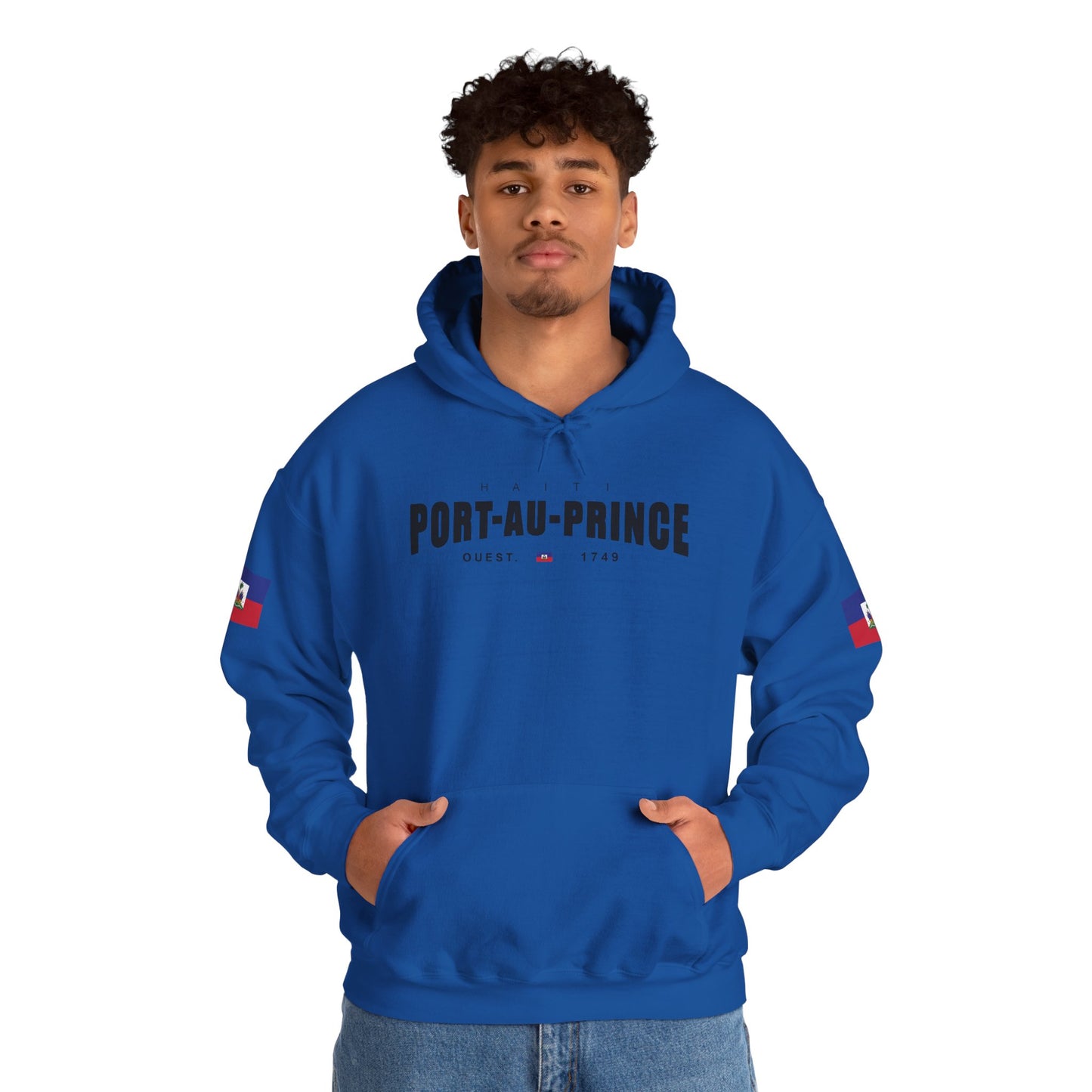 Port-au-Prince Pride Hooded Sweatshirt | Cozy Unisex Hoodie for Home, Travel, Special Occasions, Gifts, Fashion Statement