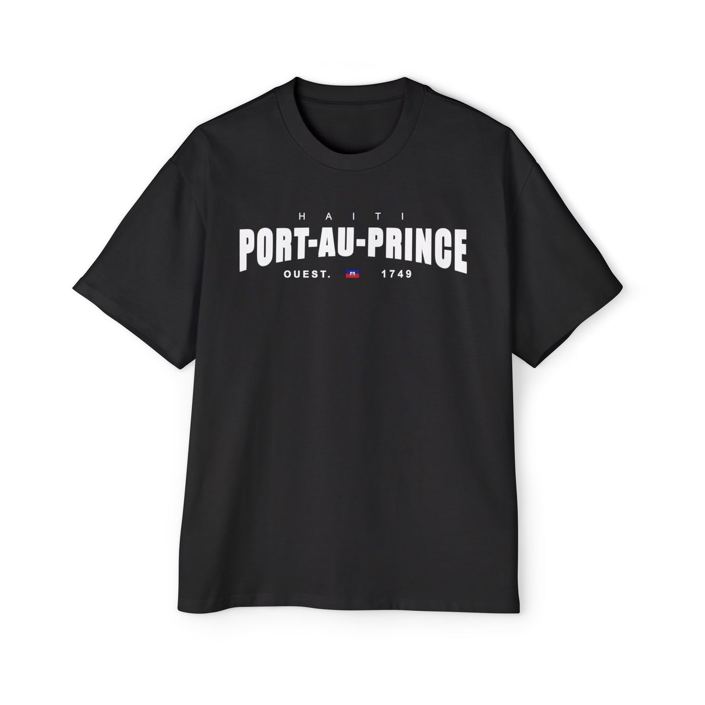 Port-au-Prince Oversized Tee - Jalouzi Neighborhood, Petyonvil Haiti Design