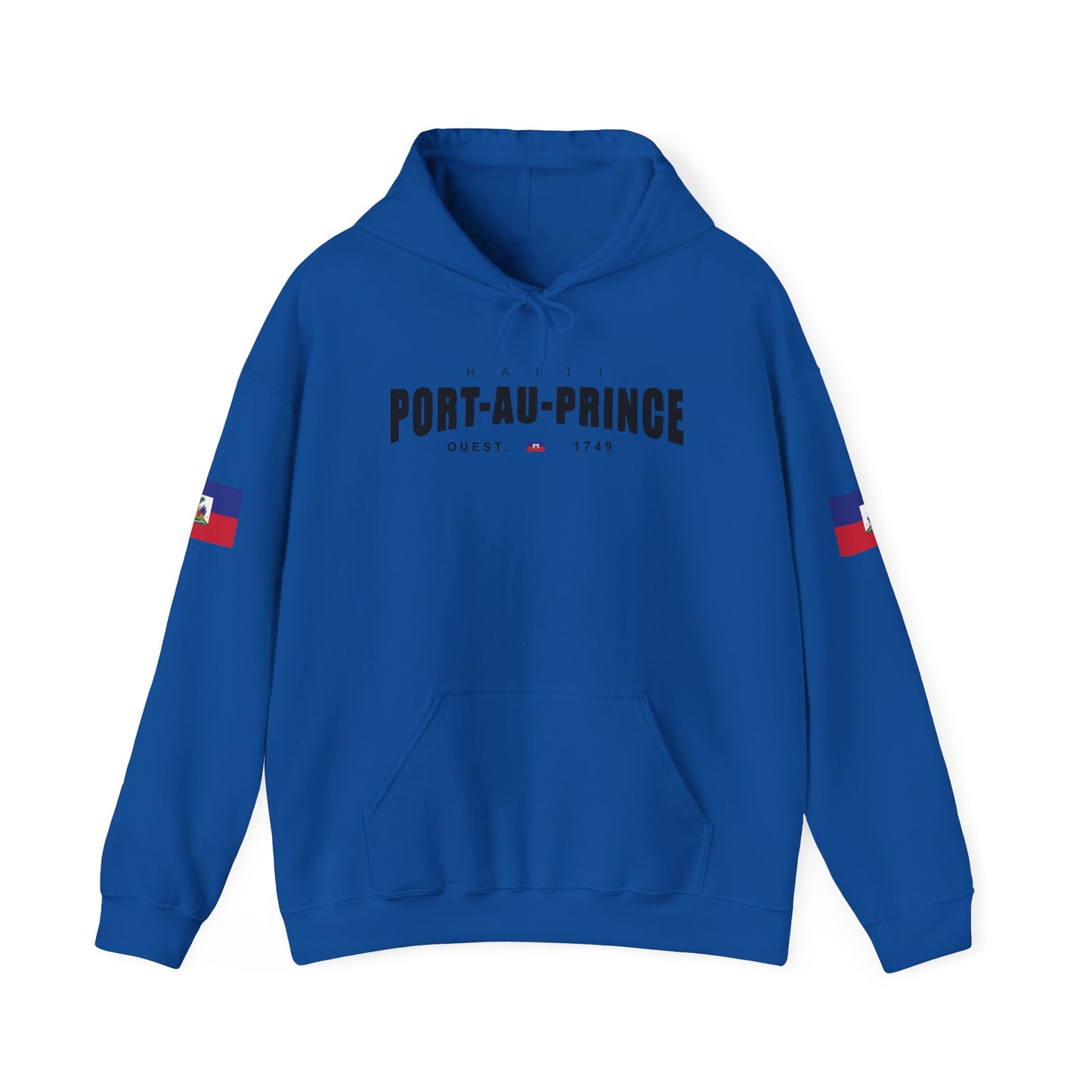Port-au-Prince Pride Hooded Sweatshirt | Cozy Unisex Hoodie for Home, Travel, Special Occasions, Gifts, Fashion Statement