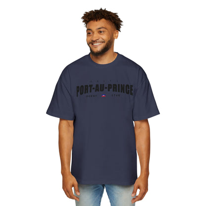 Port-au-Prince Oversized Tee - Jalouzi Neighborhood, Petyonvil Haiti Design