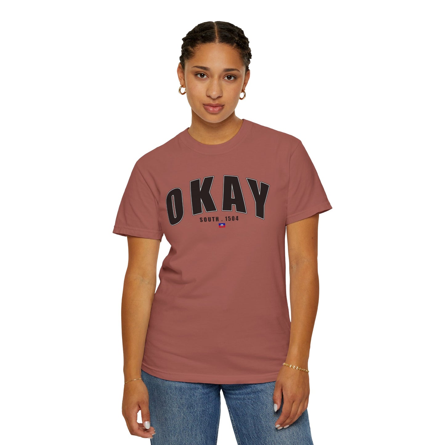 Okay - Garment-Dyed Unisex T-Shirt for Casual Vibes