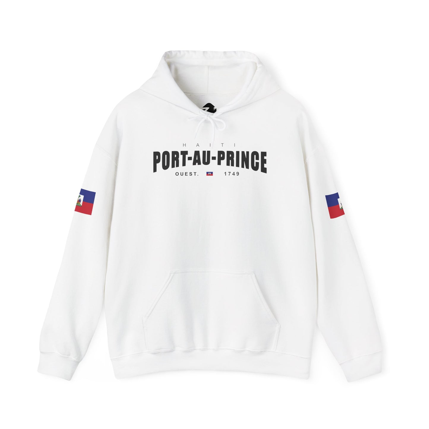 Port-au-Prince Pride Hooded Sweatshirt | Cozy Unisex Hoodie for Home, Travel, Special Occasions, Gifts, Fashion Statement