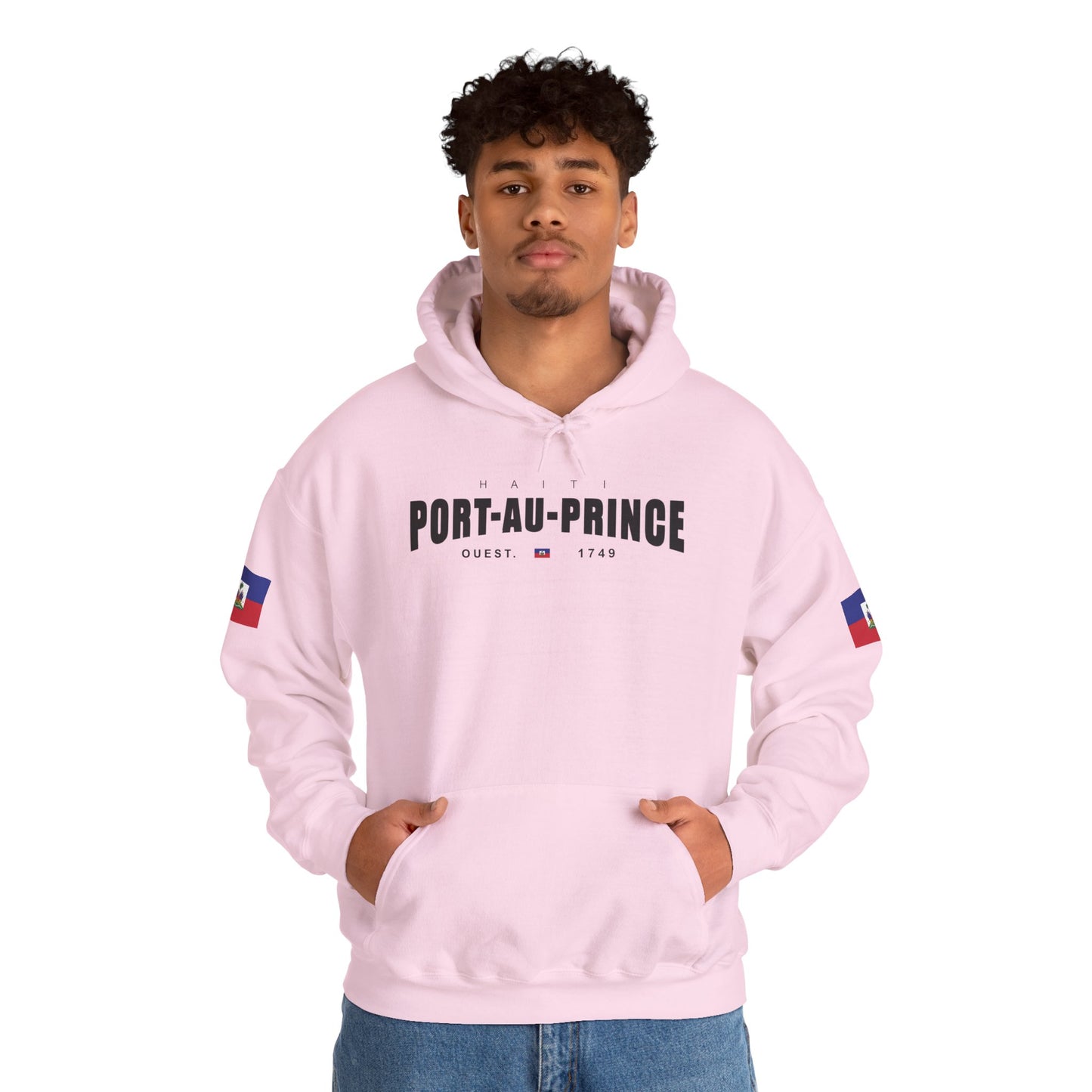 Port-au-Prince Pride Hooded Sweatshirt | Cozy Unisex Hoodie for Home, Travel, Special Occasions, Gifts, Fashion Statement