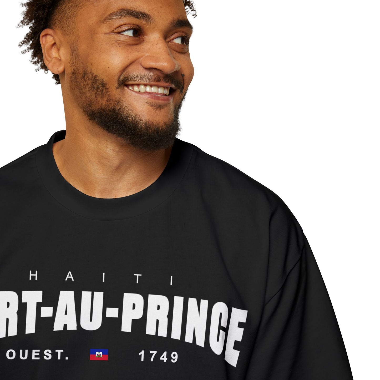 Port-au-Prince Oversized Tee - Jalouzi Neighborhood, Petyonvil Haiti Design