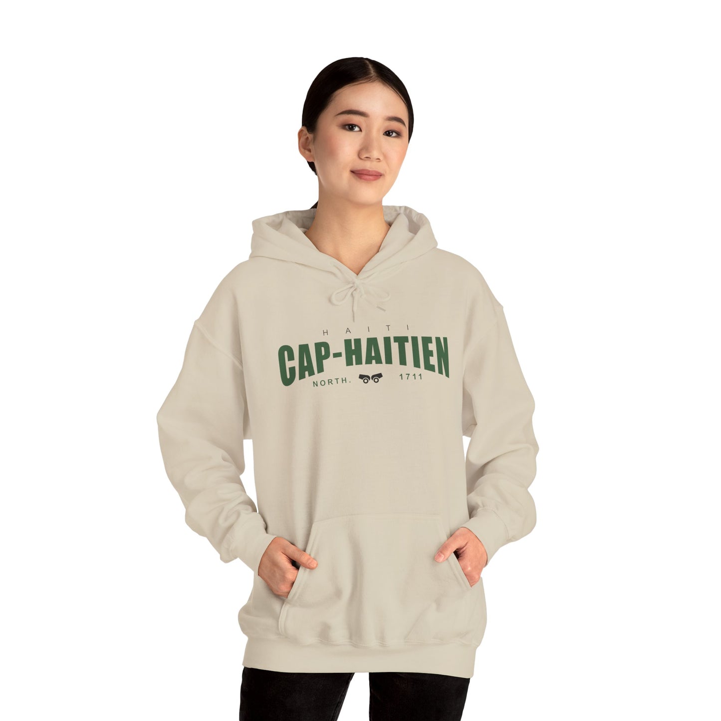 Cap-Haitien Unisex Heavy Blend Hoodie, Cozy Sweatshirt, Casual Wear, Travel Apparel, Gift for Him/Her
