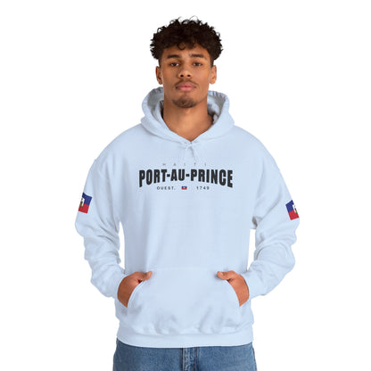 Port-au-Prince Pride Hooded Sweatshirt | Cozy Unisex Hoodie for Home, Travel, Special Occasions, Gifts, Fashion Statement