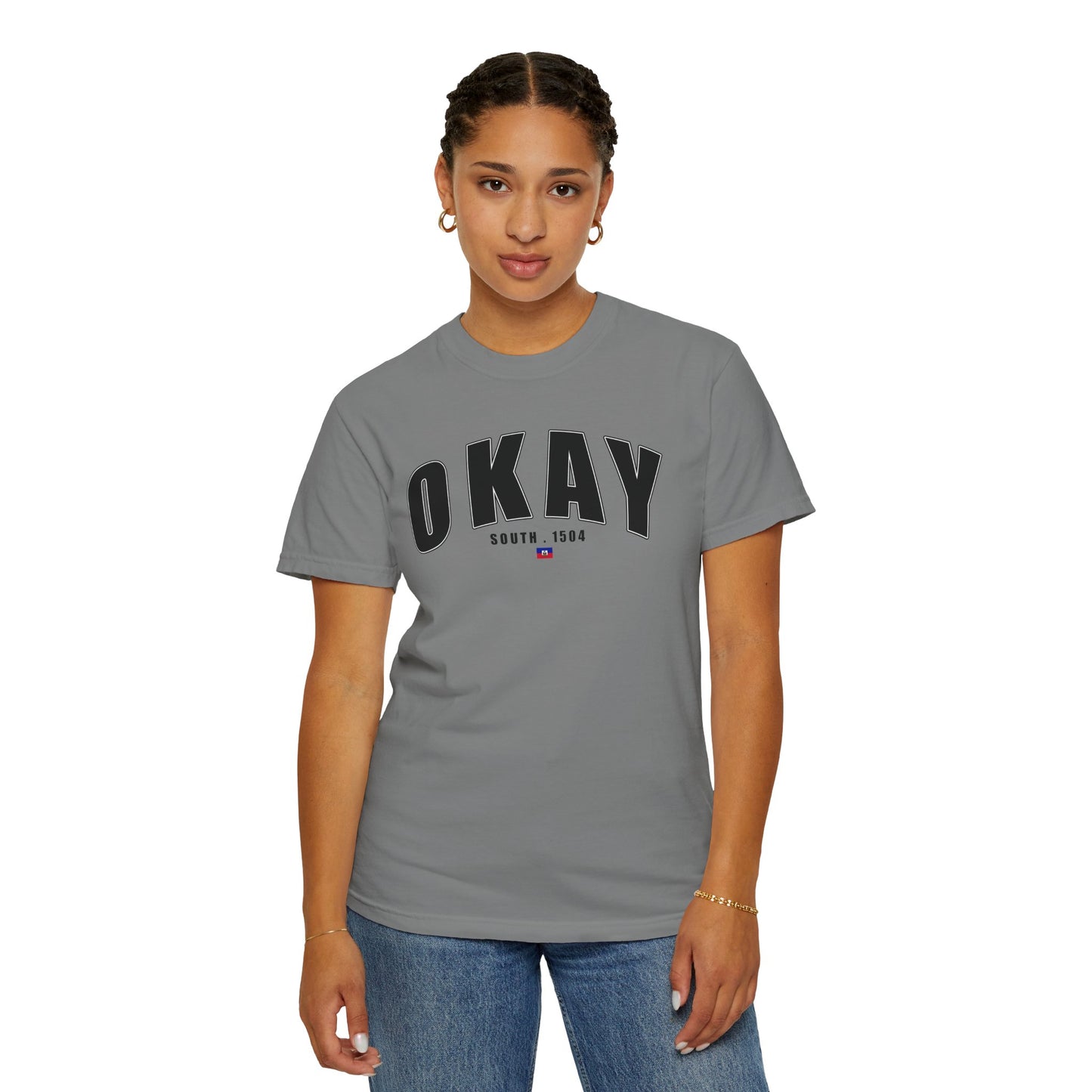 Okay - Garment-Dyed Unisex T-Shirt for Casual Vibes