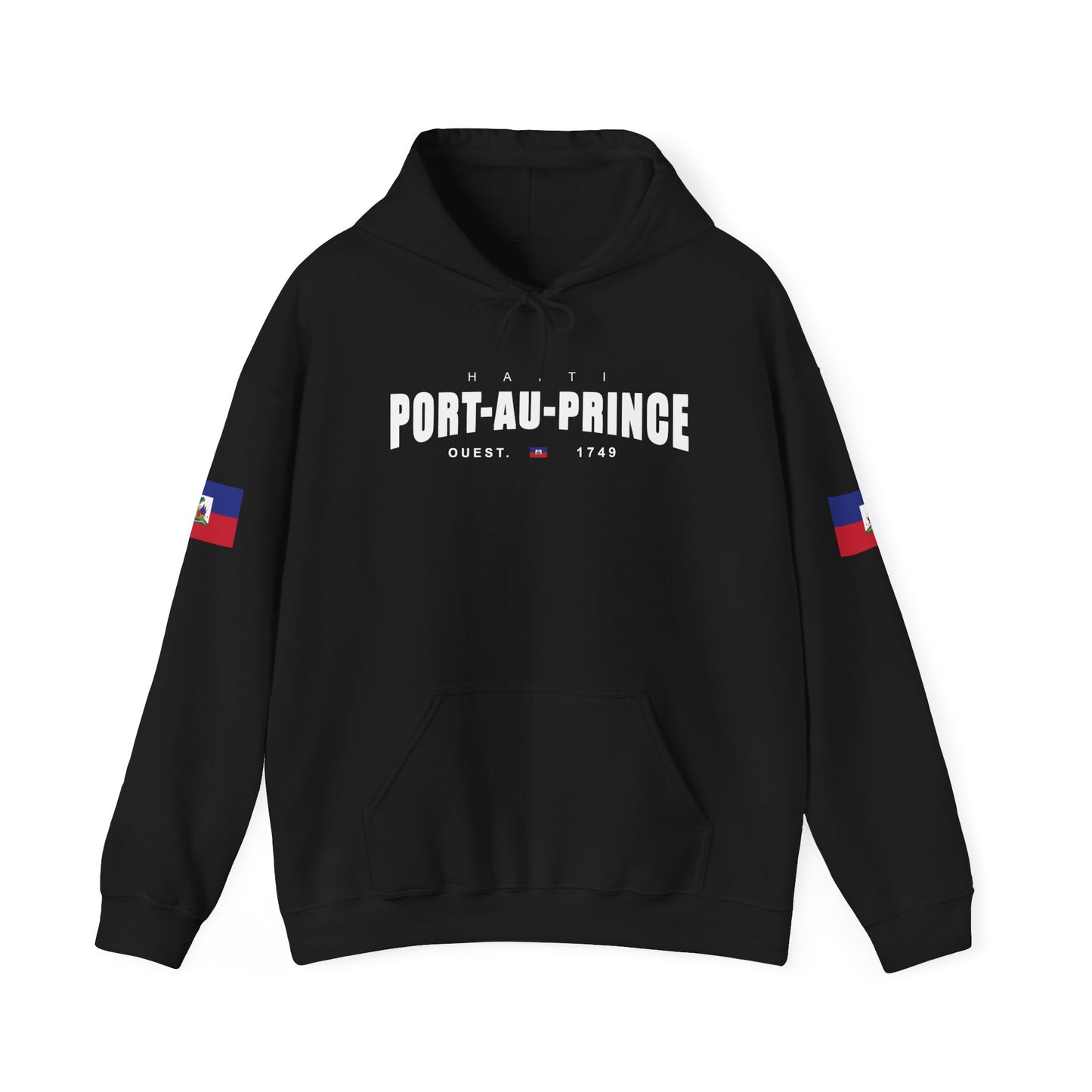 Port-au-Prince Pride Hooded Sweatshirt | Cozy Unisex Hoodie for Home, Travel, Special Occasions, Gifts, Fashion Statement