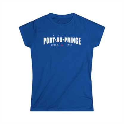 Port-au-Prince Women's Softstyle Tee - Casual Comfort for Travel Lovers