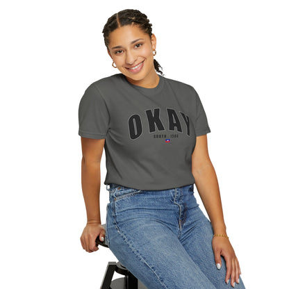 Okay - Garment-Dyed Unisex T-Shirt for Casual Vibes