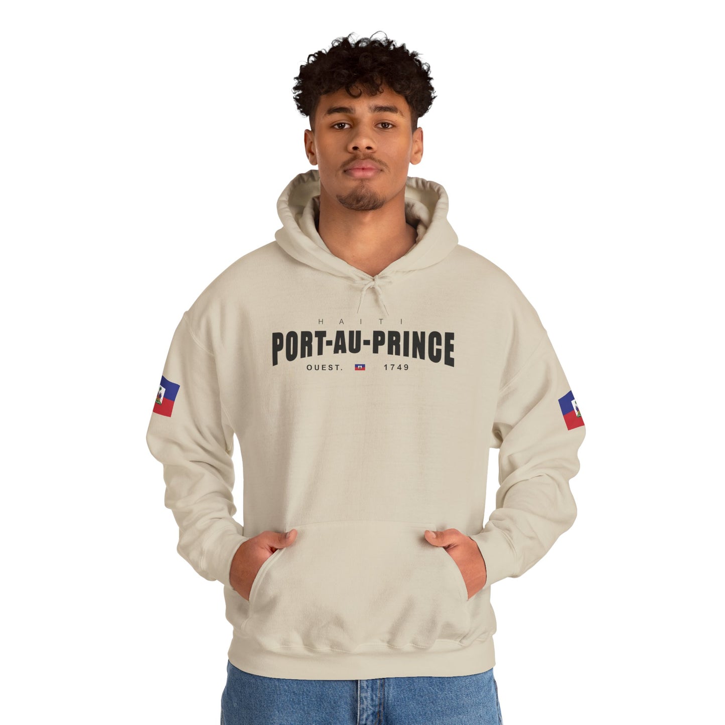 Port-au-Prince Pride Hooded Sweatshirt | Cozy Unisex Hoodie for Home, Travel, Special Occasions, Gifts, Fashion Statement