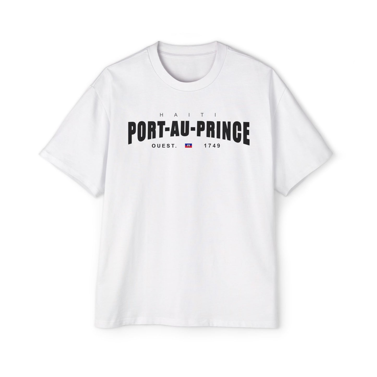 Port-au-Prince Oversized Tee - Jalouzi Neighborhood, Petyonvil Haiti Design