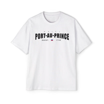 Port-au-Prince Oversized Tee - Jalouzi Neighborhood, Petyonvil Haiti Design
