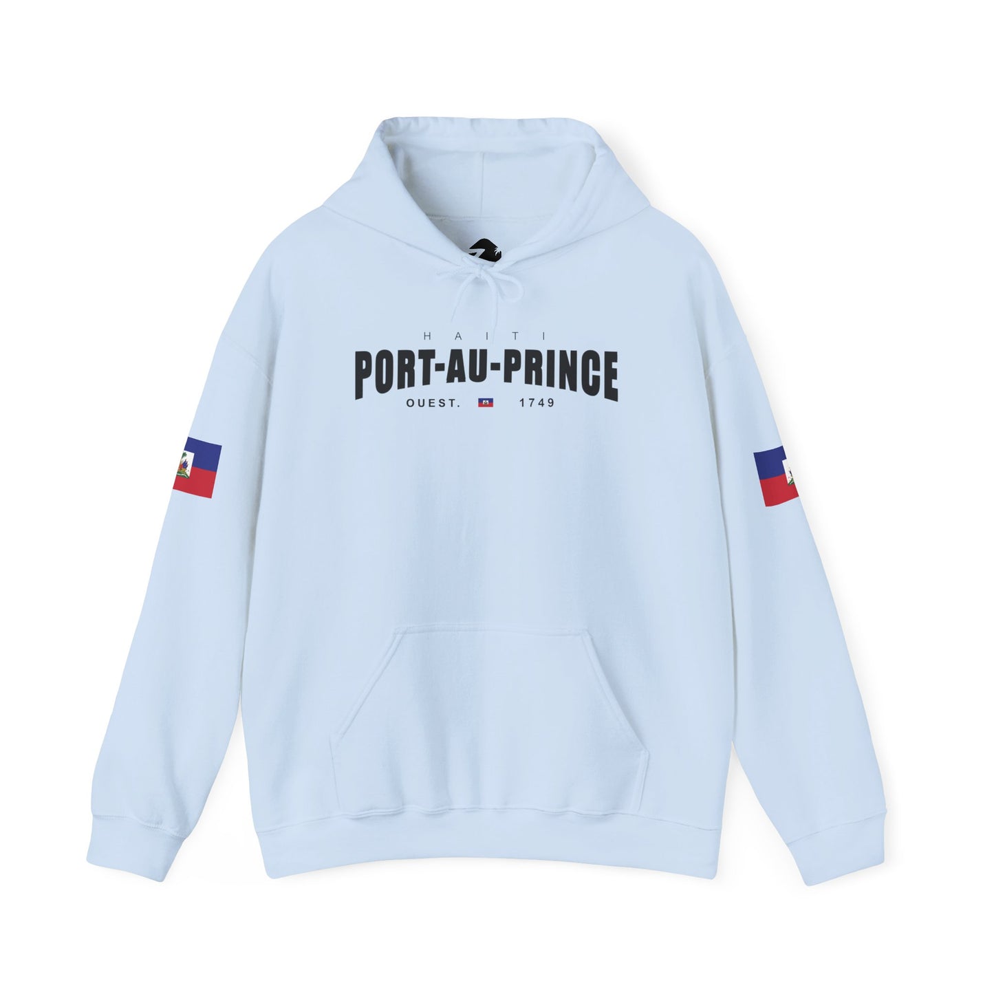 Port-au-Prince Pride Hooded Sweatshirt | Cozy Unisex Hoodie for Home, Travel, Special Occasions, Gifts, Fashion Statement