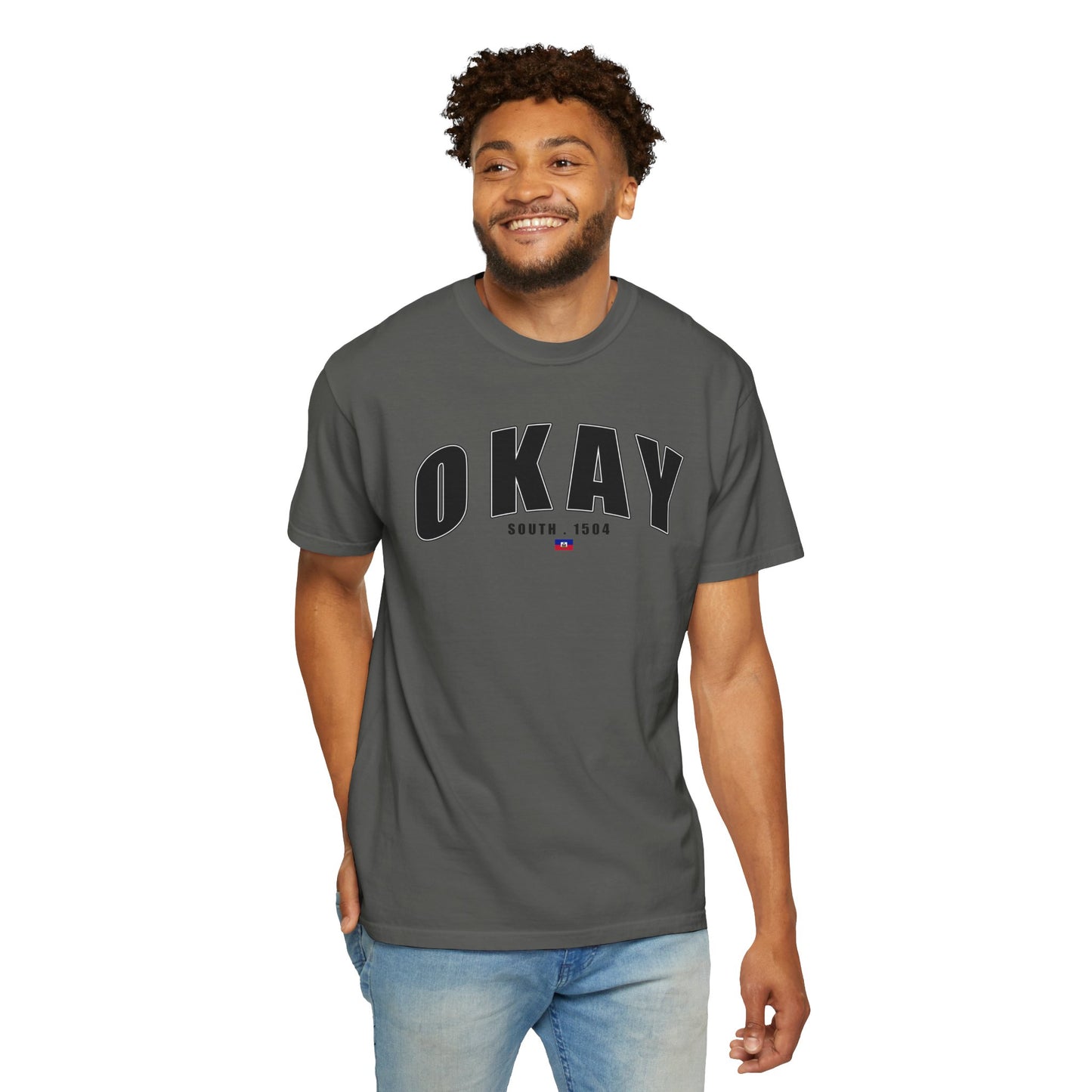 Okay - Garment-Dyed Unisex T-Shirt for Casual Vibes