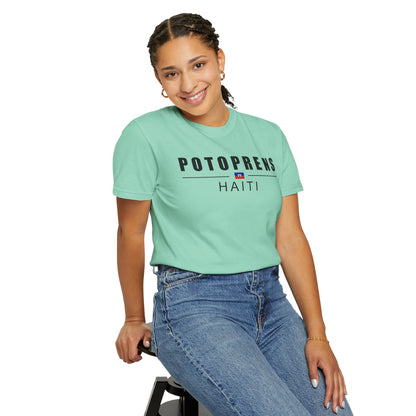 Haiti Pride T-shirt, Unisex Garment-Dyed Tee