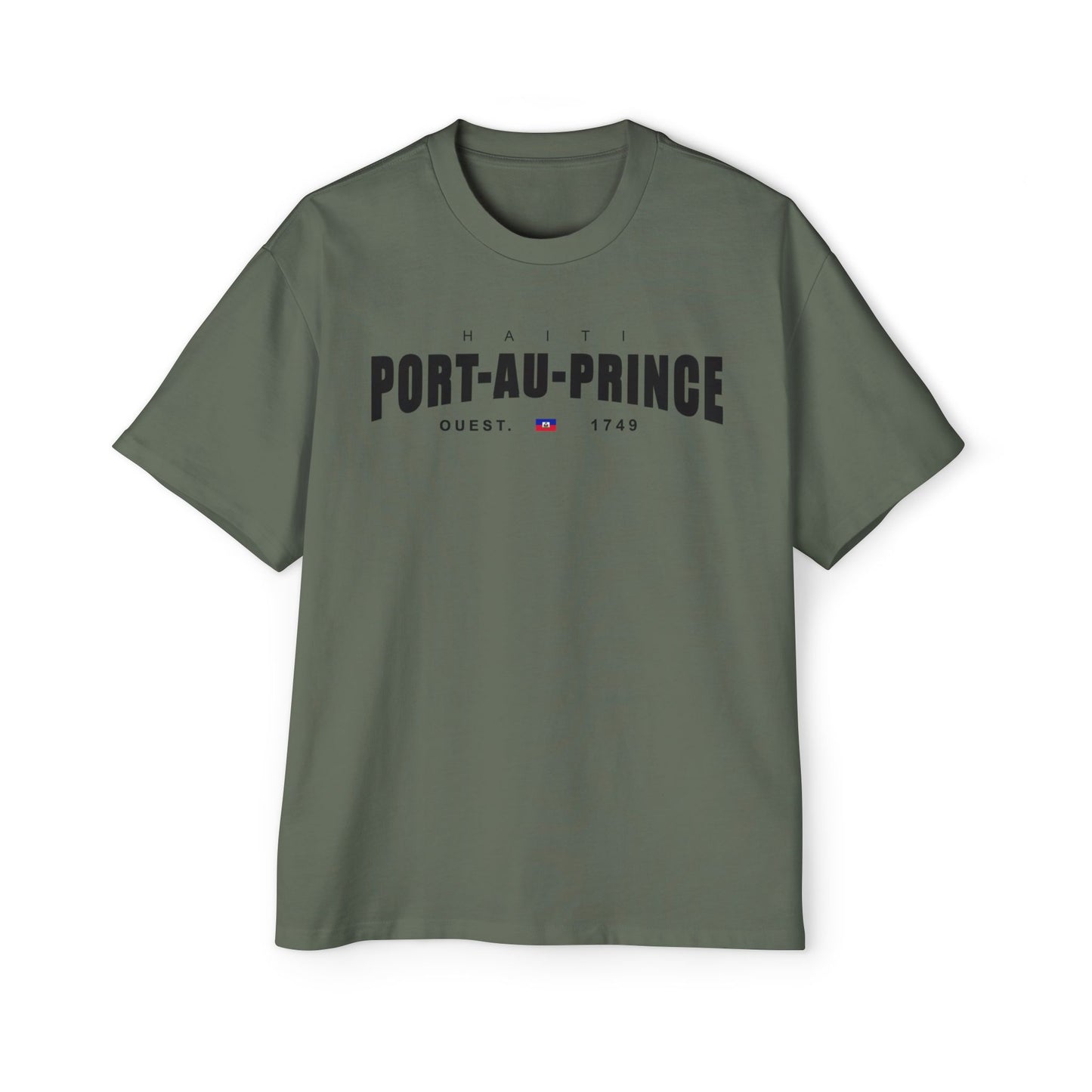 Port-au-Prince Oversized Tee - Jalouzi Neighborhood, Petyonvil Haiti Design