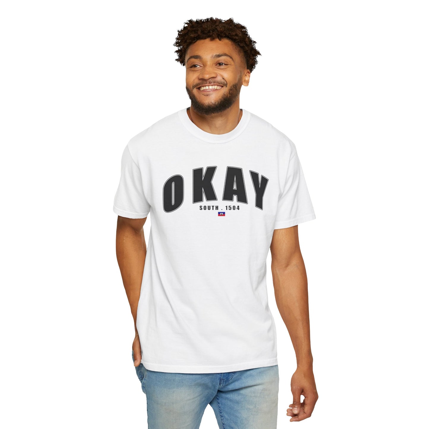 Okay - Garment-Dyed Unisex T-Shirt for Casual Vibes