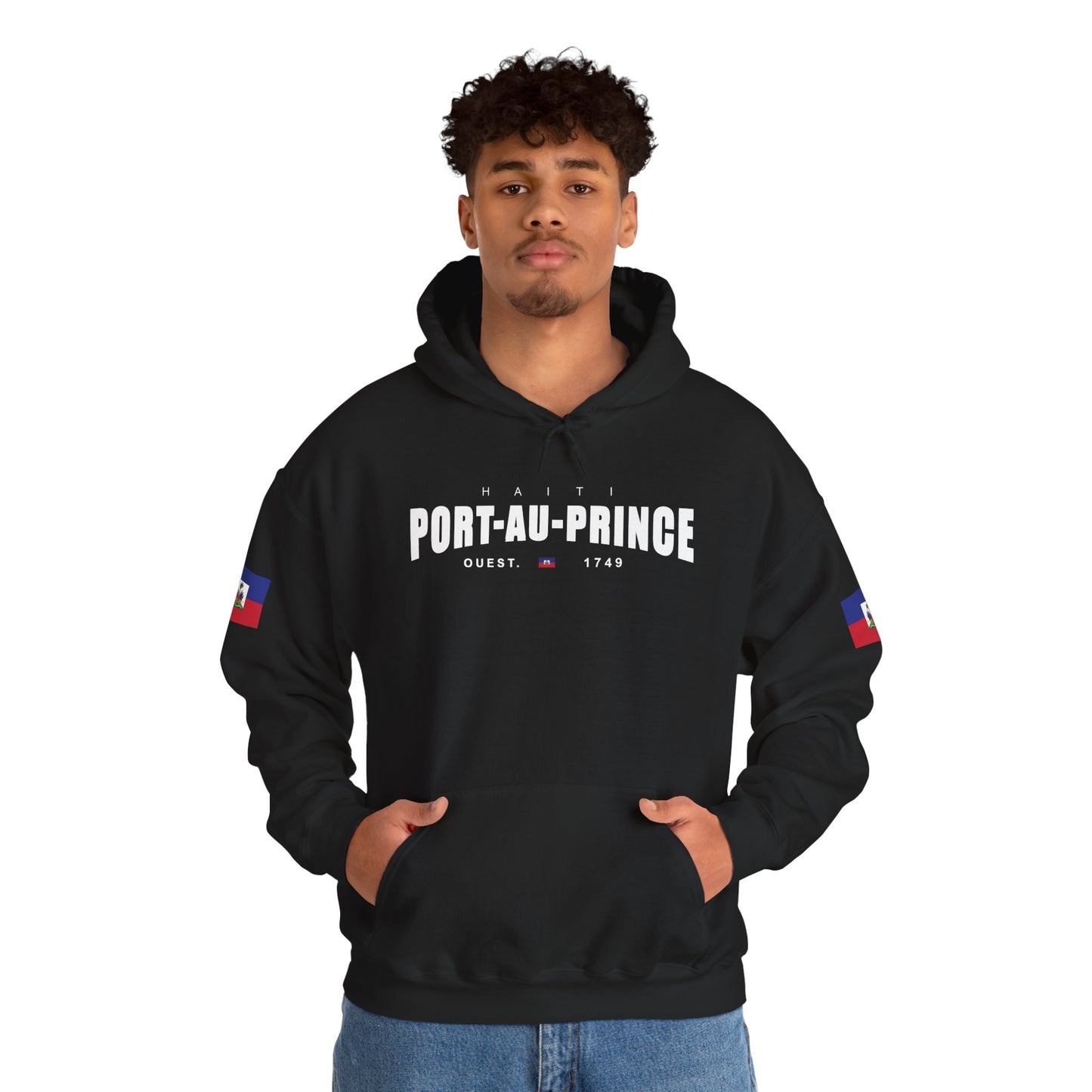 Port-au-Prince Pride Hooded Sweatshirt | Cozy Unisex Hoodie for Home, Travel, Special Occasions, Gifts, Fashion Statement