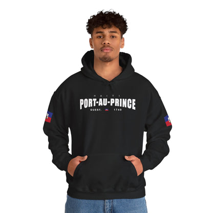Port-au-Prince Pride Hooded Sweatshirt | Cozy Unisex Hoodie for Home, Travel, Special Occasions, Gifts, Fashion Statement