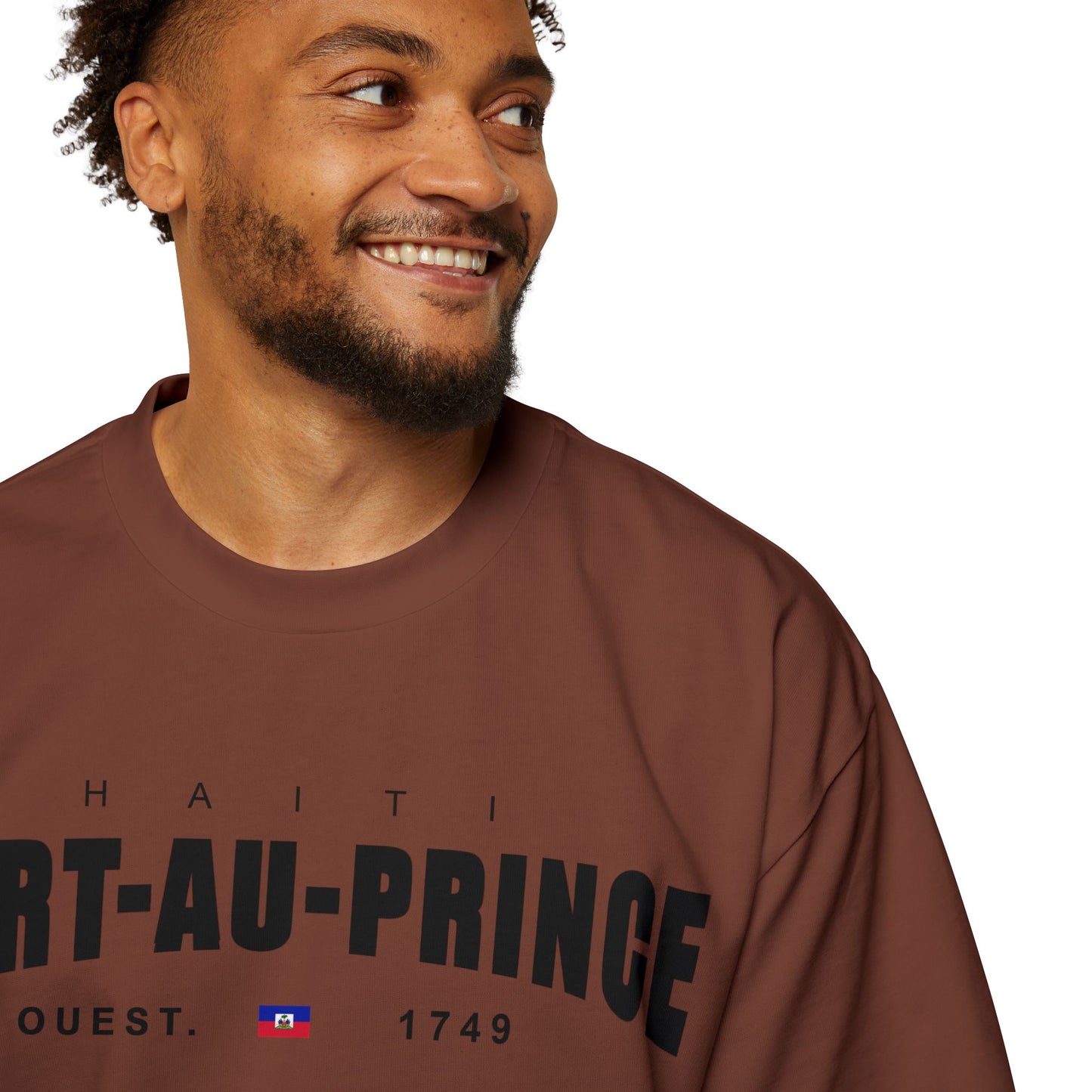 Port-au-Prince Oversized Tee - Jalouzi Neighborhood, Petyonvil Haiti Design