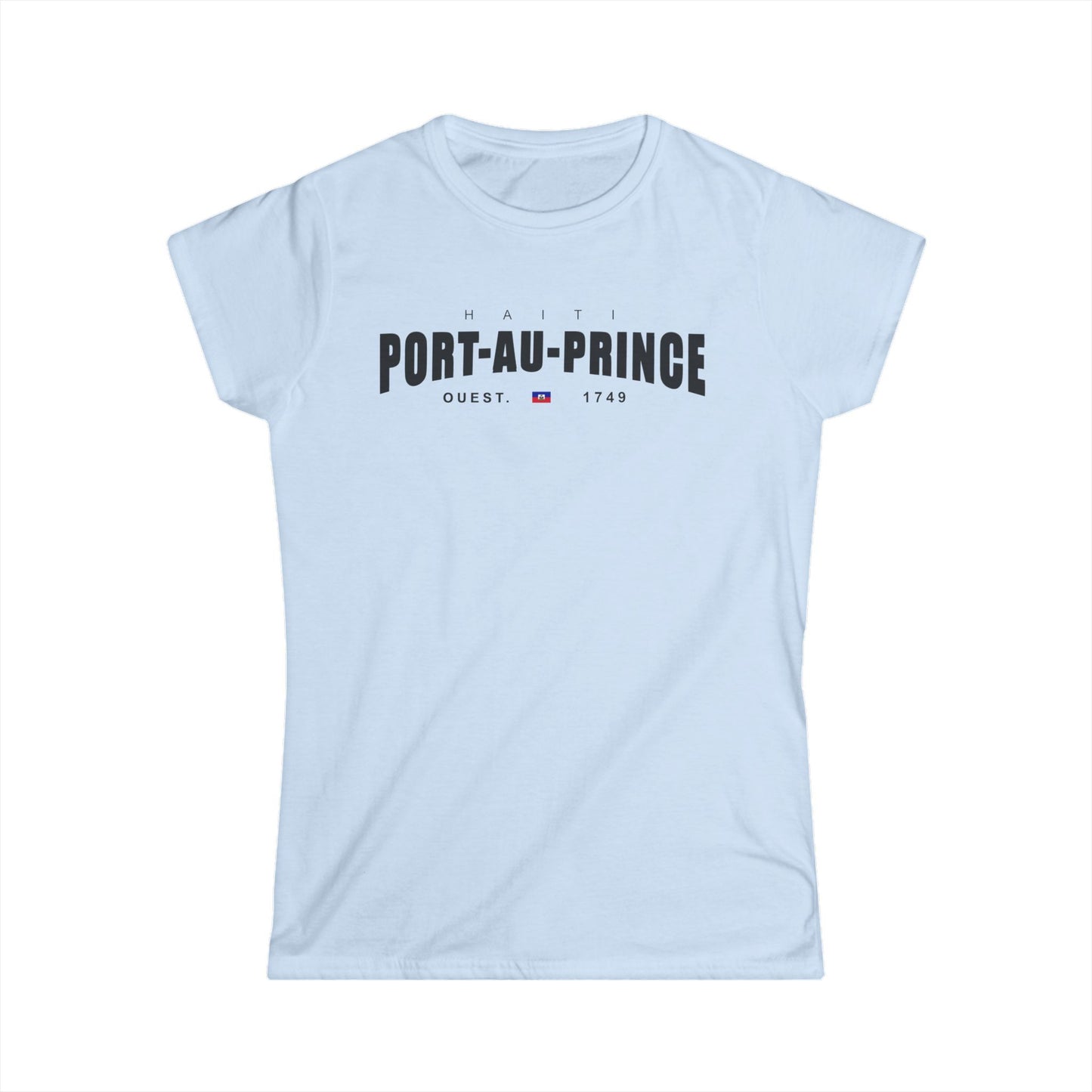 Port-au-Prince Women's Softstyle Tee - Casual Comfort for Travel Lovers