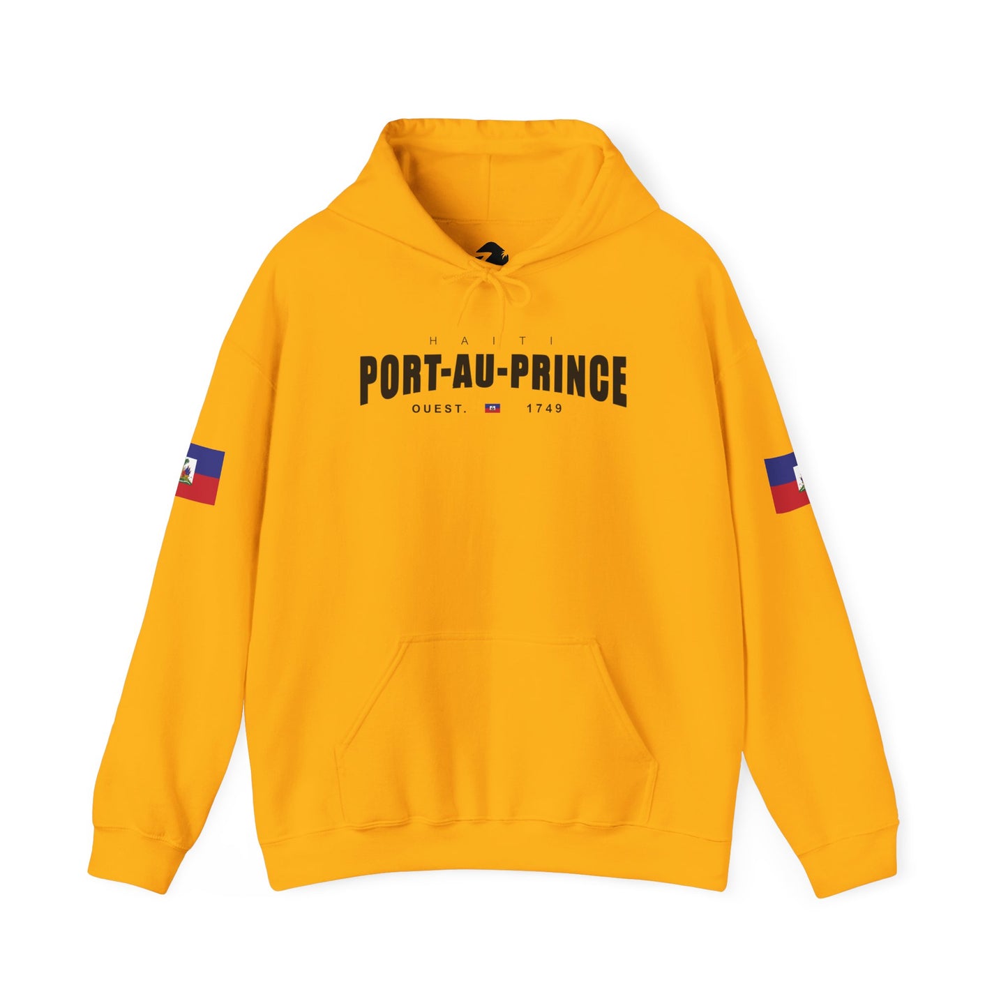 Port-au-Prince Pride Hooded Sweatshirt | Cozy Unisex Hoodie for Home, Travel, Special Occasions, Gifts, Fashion Statement