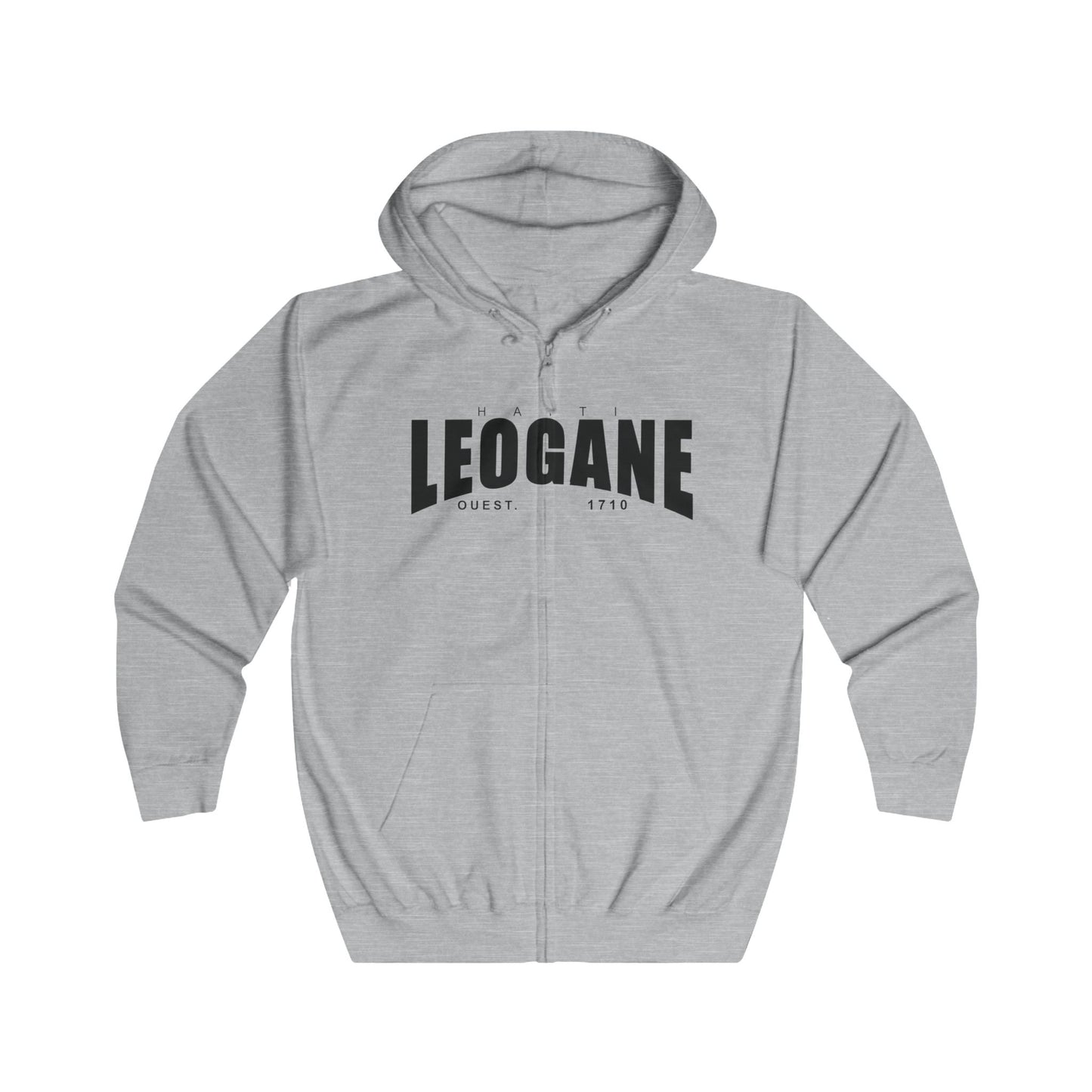 Leogane Unisex Full Zip Hoodie - Cozy Casual Wear for All Occasions