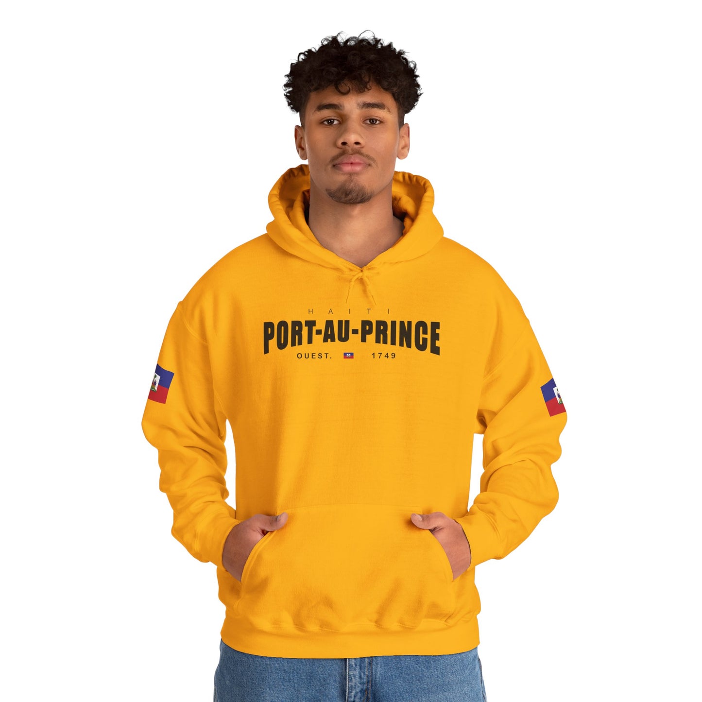 Port-au-Prince Pride Hooded Sweatshirt | Cozy Unisex Hoodie for Home, Travel, Special Occasions, Gifts, Fashion Statement