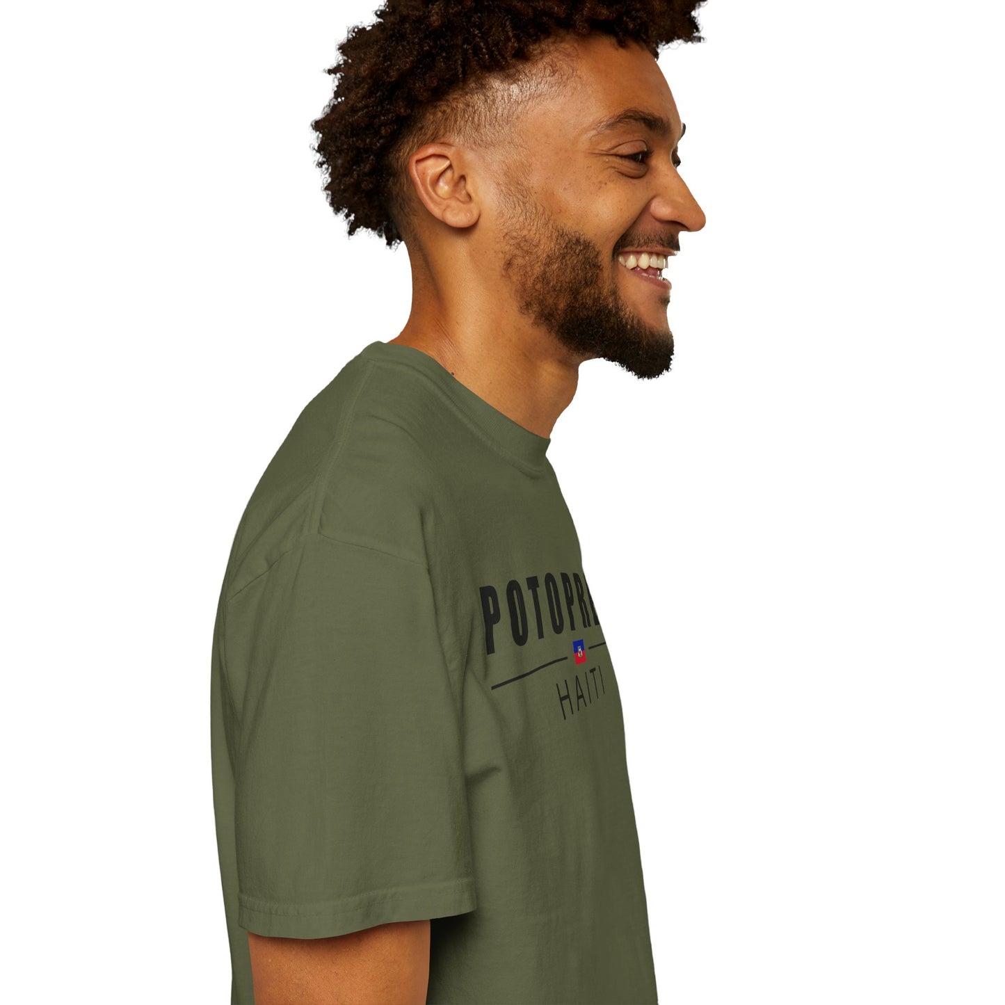 Haiti Pride T-shirt, Unisex Garment-Dyed Tee